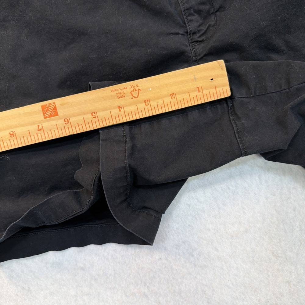 Old Navy Black Shorts Women Sz 12 Regular Cotton Stretch Chino 5" Inseam Casual - Picture 7 of 16